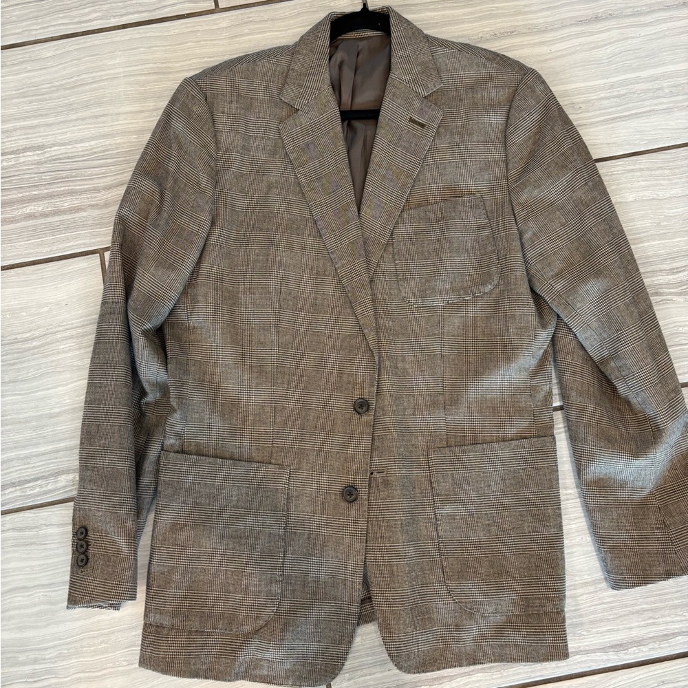 Martin + Osa Brown Sport Coat Tailored Blazer